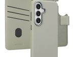 Accezz 2-in-1 Klapphülle aus Leder mit MagSafe für das Samsung Galaxy S26 - Light Grey