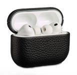 Accezz Echtleder Case für das  Apple Airpods Pro 3 - Schwarz