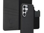 Accezz 2-in-1 Klapphülle aus Leder mit MagSafe für das Samsung Galaxy S26 Ultra - Onyx Black