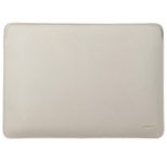 Accezz Leather Laptop Hülle fur das Apple MacBook 15 Zoll - Laptop Sleeve - Beige