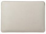 Accezz Leather Laptop Hülle fur das Apple MacBook 16 Zoll - Laptop Sleeve - Beige