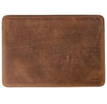 Accezz Leather Laptop Hülle fur das Apple MacBook 16 Zoll - Laptop Sleeve - Cognac