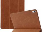Accezz Leder Trifold Klaphülle für das Apple iPad 11 (2025) 11 Zoll A16 / iPad 10 (2022) 10.9 Zoll - Cognac