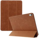Accezz Leder Trifold Klaphülle für das Apple iPad 11 (2025) 11 Zoll A16 / iPad 10 (2022) 10.9 Zoll - Cognac