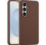 Accezz Liquid Silikoncase mit MagSafe für das Samsung Galaxy S26 - New Tea Brown