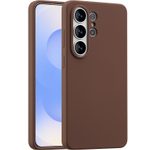 Accezz Liquid Silikoncase mit MagSafe für das Samsung Galaxy S26 Ultra - New Tea Brown