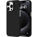 Accezz MagSafe Kevlar® Hülle für das Apple iPhone 15 Pro Max - Schwarz