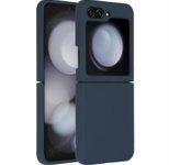 Accezz Liquid Silikoncase für das Samsung Galaxy Z Flip 5 - Dunkelblau