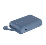 Belkin BoostCharge Powerbank 10K mit integriertem Kabel, blau