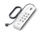Belkin 8fach-Steckdosenleiste mit Überspannungsschutz, 2-m-Kabel und USB-A-Anschlüssen
