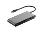Belkin Connect 8-Port-USB-C-Hub mit 2,5-Gb-Ethernetanschluss spacegrau