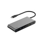 Belkin Connect 8-Port-USB-C-Hub mit 2,5-Gb-Ethernetanschluss spacegrau