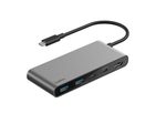Belkin Connect 7-Port-USB-C-Hub mit zwei USB-C-Anschlüssen spacegrau