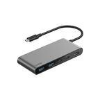 Belkin Connect 7-Port-USB-C-Hub mit zwei USB-C-Anschlüssen spacegrau