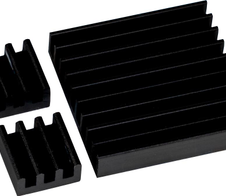 JOY-IT Kühlkörperset für Raspberry Pi, 3-teilig, schwarz