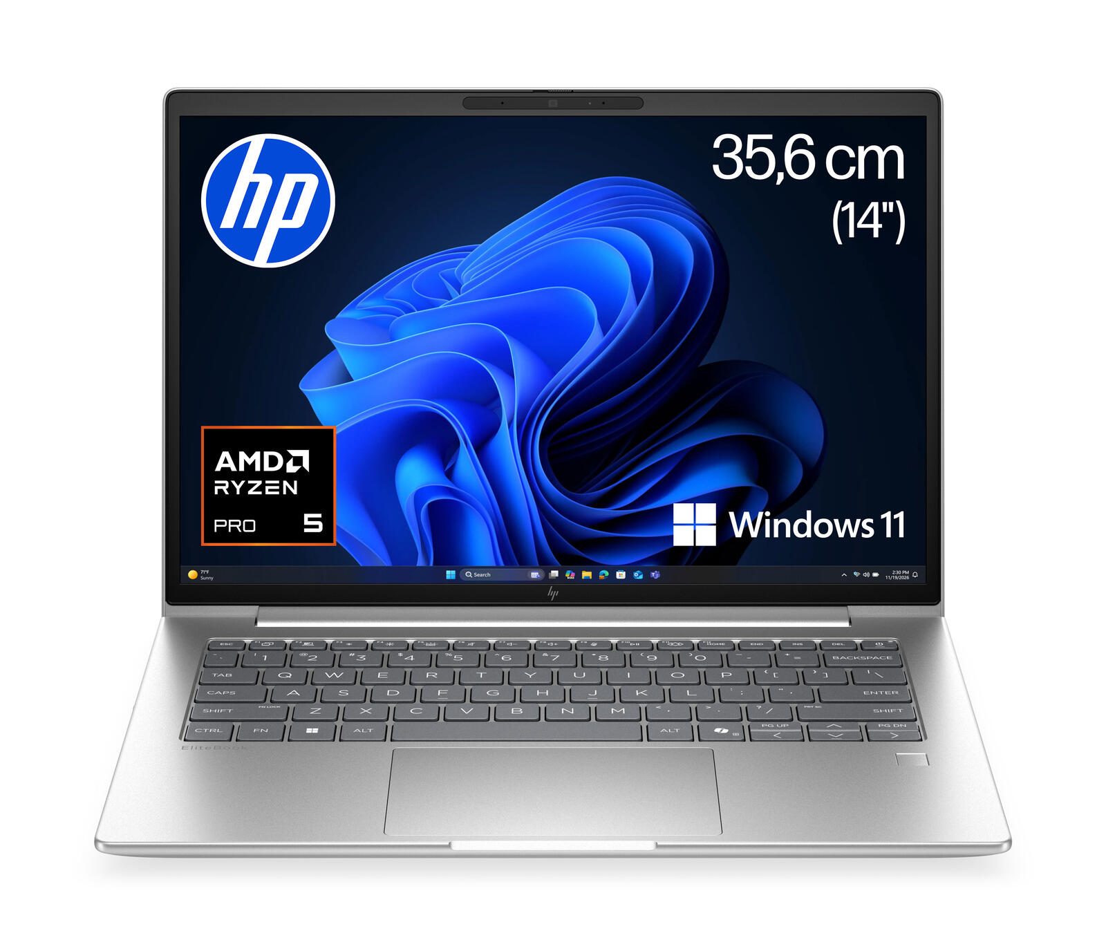 HP EliteBook 6 G2a 14 AI AMD Ryzen™ 5 PRO 230 Notebook 35,6 cm (14") video preview