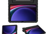 Accezz Schutzhülle mit Handgriff kindersicher für Samsung Galaxy Tab S11 / S9 11.0 Zoll / S10 Lite / S10 FE / S9 FE 10.9 Zoll - Schwarz