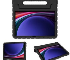 Accezz Schutzhülle mit Handgriff kindersicher für Samsung Galaxy Tab S11 / S9 11.0 Zoll / S10 Lite / S10 FE / S9 FE 10.9 Zoll - Schwarz