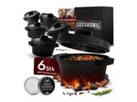 GUSSKÖNIG Eingebrannter Mini Dutch Oven Set 6St. 300ml