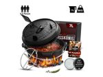 GUSSKÖNIG Klassisch Dutch Oven Set 7 L ohne Füße