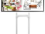 Samsung Flip WM65FX Flipchart 164 cm 65 Zoll inkl. Neomounts NS-M1250 Rollwagen rotierbar