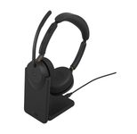 Jabra Evolve3 65 MS Stereo Headset On-Ear schwarz
