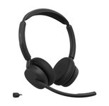 Jabra Evolve3 45 UC Stereo Headset On-Ear schwarz