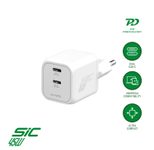 4smarts Ladegerät PDPlug SiC Dual 45W 2C, weiß