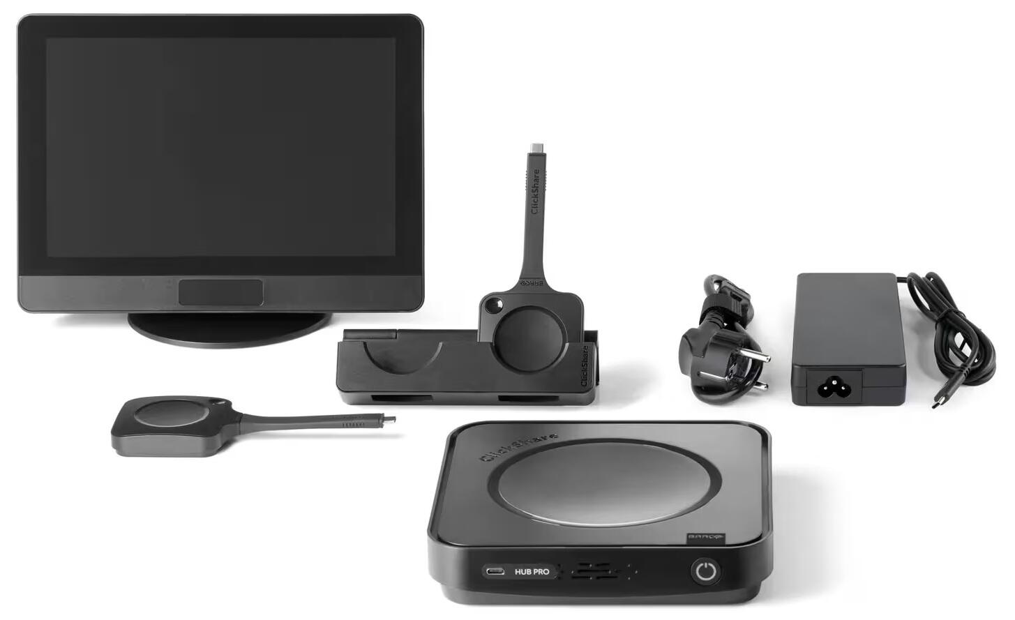Barco ClickShare Hub Pro & Control Panel-Kit Modulares Microsoft Teams Rooms Videokonferenzraumsystem video preview