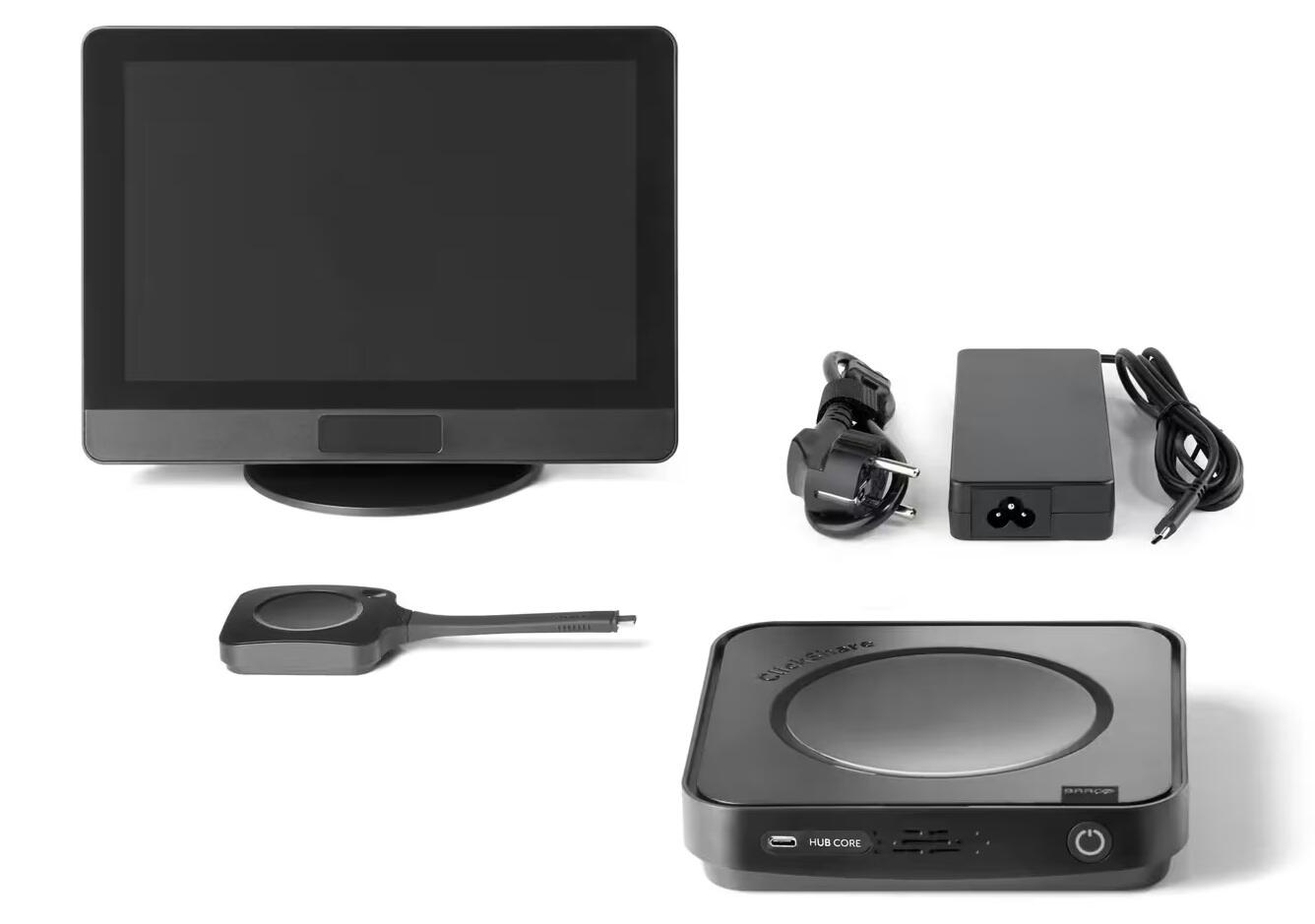 Barco ClickShare Hub Core & Control Panel-Kit Modulares Microsoft Teams Rooms Videokonferenzraumsystem video preview