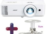 Acer X1528Ki DLP Beamer 5.200 ANSI Lumen inkl. Acer CM-01S Deckenhalterung kurz