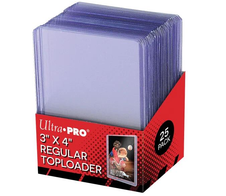Ultra Pro Toploader Regular Trading Card Schutz 25 Stück transparent