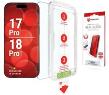 DISPLEX Real Panzerglas (10H, 2D) für Apple iPhone 18 Pro/17 Pro