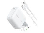 Belkin BoostCharge 100W USB-C GAN Ladegerät mit einklappbarem Stecker, inkl. 1,5m USB-C / USB-C Kabel, weiß