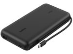 Belkin BoostCharge Powerbank 25.000mAh PD140 W mit Display, USB-A und USB-C Anschluss, inkl. USB-C-Kabel, schwarz