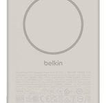 Belkin BoostCharge Slim, Magnetische Powerbank 5.000mAh, 7.5 W, mit Mag'cessory, sand
