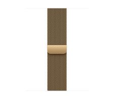 Apple Watch 46mm Brillantgold Milanaise Armband - S/M