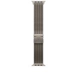 Apple Watch 49mm Titan Natur Milanaise Armband - Large
