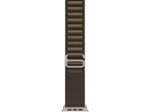 Apple Watch 49mm Dunkeloliv Alpine Loop - Large - Titan Natur