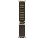 Apple Watch 49mm Dunkeloliv Alpine Loop - Medium - Titan Natur