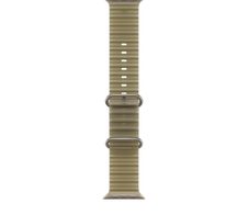 Apple Watch 49mm Halbtransparentes Seegrasgrün Ocean Band - Titan Natur