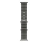 Apple Watch 49mm Halbtransparentes Schwarz Ocean Band - Titan Natur
