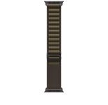 Apple Watch 49mm Dunkeloliv Alpine Loop - Large - Titan Schwarz