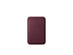 Apple iPhone Feingewebe Wallet mit MagSafe - Burgunder