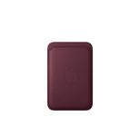 Apple iPhone Feingewebe Wallet mit MagSafe - Burgunder