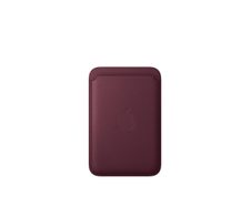 Apple iPhone Feingewebe Wallet mit MagSafe - Burgunder