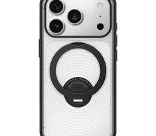 OtterBox Symmetry Stand MagSafe Camera Control für das Apple iPhone 18 Pro/17 Pro Umbra - Clear/Black