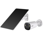 DAHUA KIT-EURIPC-BF8CP-0210B-XL-weissM0508 8MP Netzwerkkamera Solarüberwachungssystem mit fester Brennweite, WLAN-Funktion und Akku