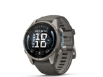Garmin fēnix® 9 Smartwatch 43 mm Kieselgrau/Titan mit Silikon-Armband