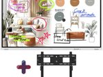 Samsung Flip WM85FX Flipchart 214,63 cm 85 Zoll inkl. Neomounts LEVEL-750 WL30-750BL16 Wandhalterung